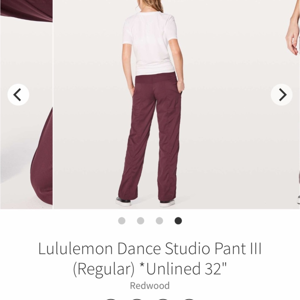 Lululemon Dance Studio Pants III- size 6 (no tag)